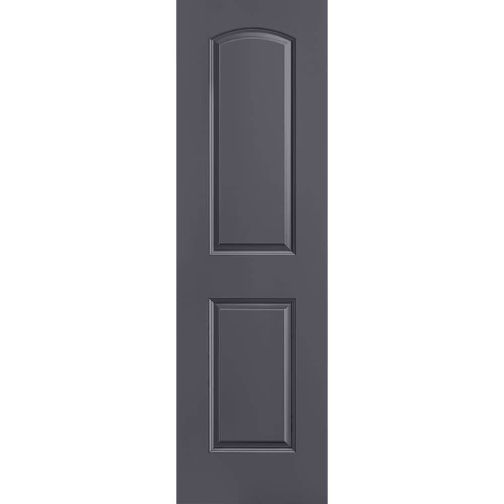 Masonite Roman 24-in x 80-in Slate 2-panel Smooth Solid core Prefinished Molded composite Slab Door