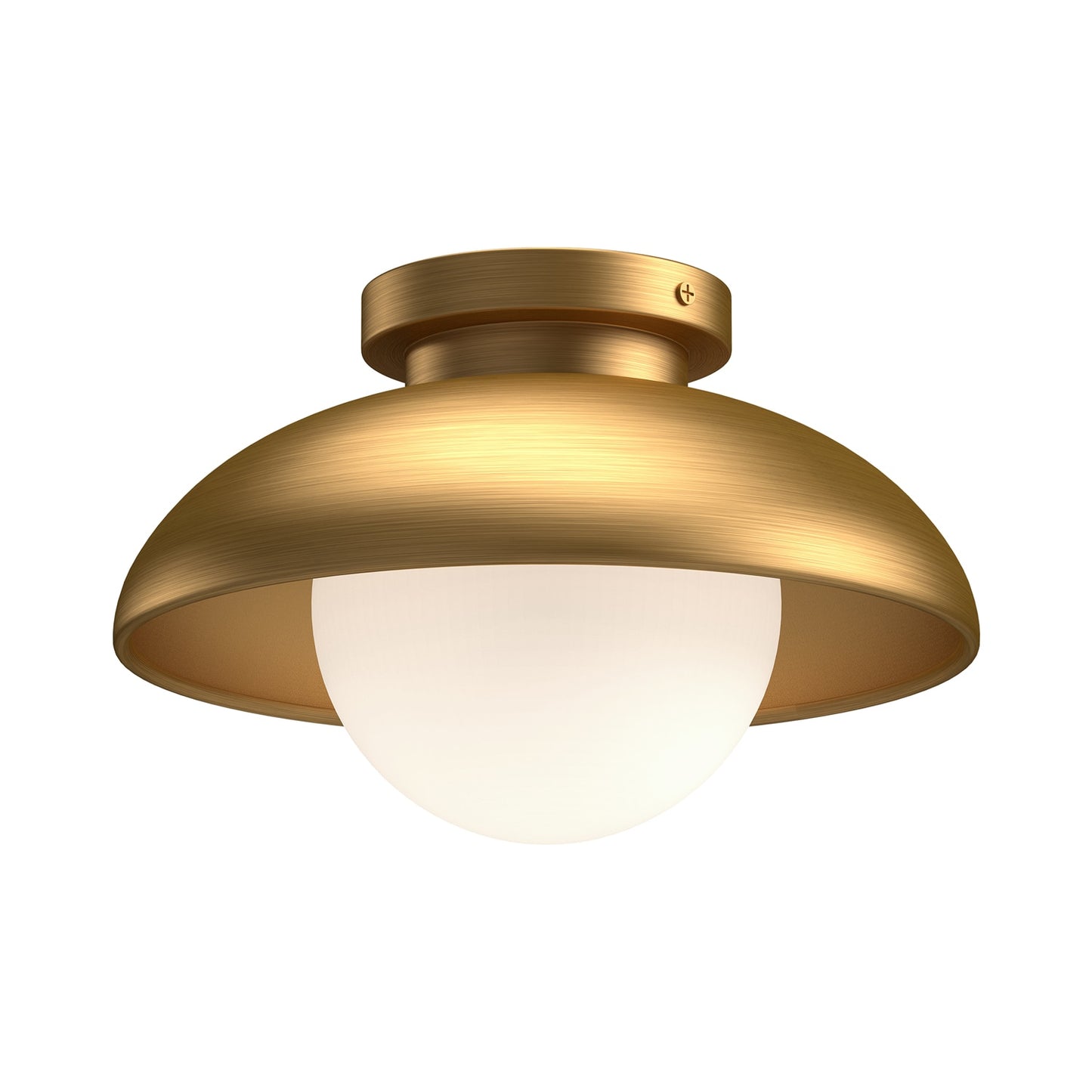 Kuzco Lighting Rubio 1 -Light 16-in Gold Flush Mount Light
