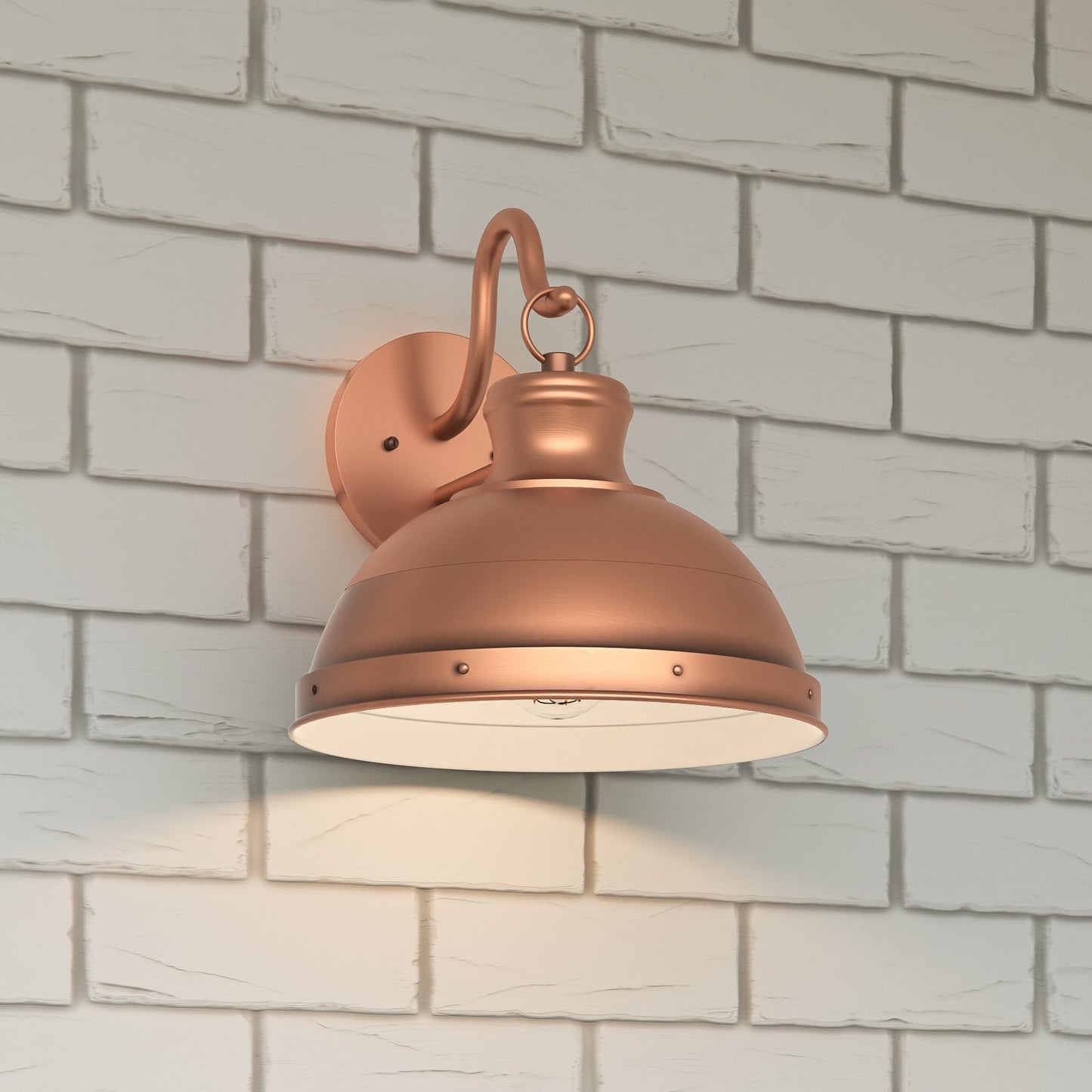 Quoizel Jameson 1 -Light 11.75-in H Copper Hardwired Outdoor Wall Light