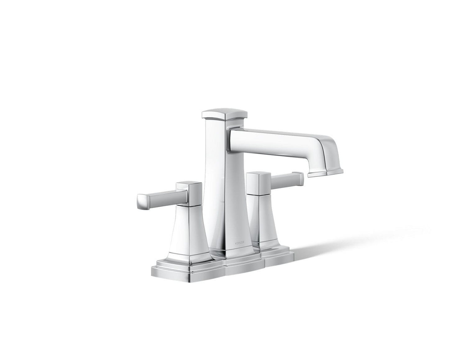 KOHLER Riff 0.5 GPM Centerset Lavatory Faucet in Polished Chrome (Valve Included)