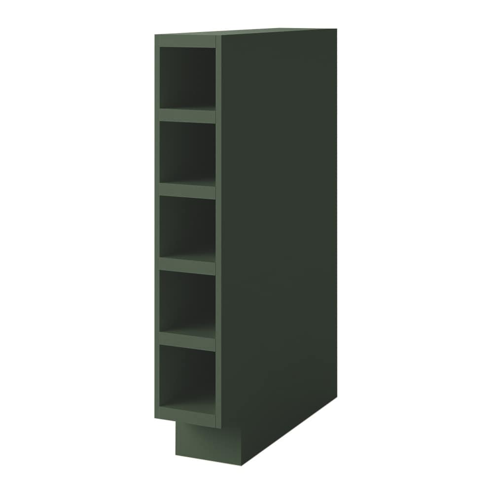 allen + roth Marston 6-in W x 34.5-in H x 24-in D Sage Open Cube Organizer Base Fully Assembled Cabinet Raised Panel