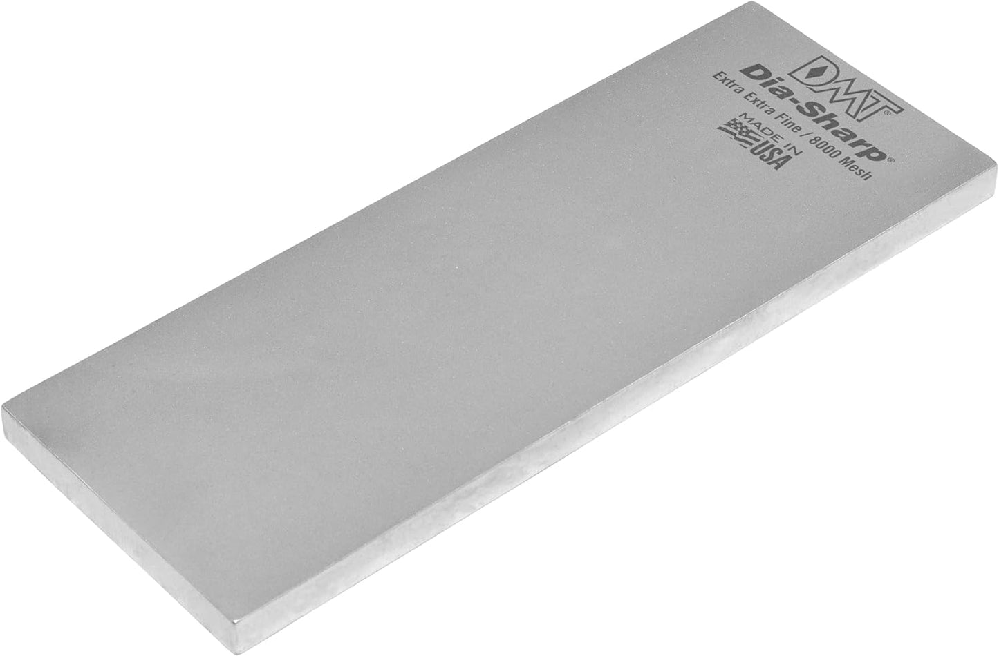 DMT DMTD8ME/EE Dia-Sharp Bench Stone Diamond Knife Sharpener, Medium X-Fine/XX-Fine Grit (4000/8000), Non-Slip Diamond Sharpening Stone for Blades & Tools, 8" x 3" x 0.38"