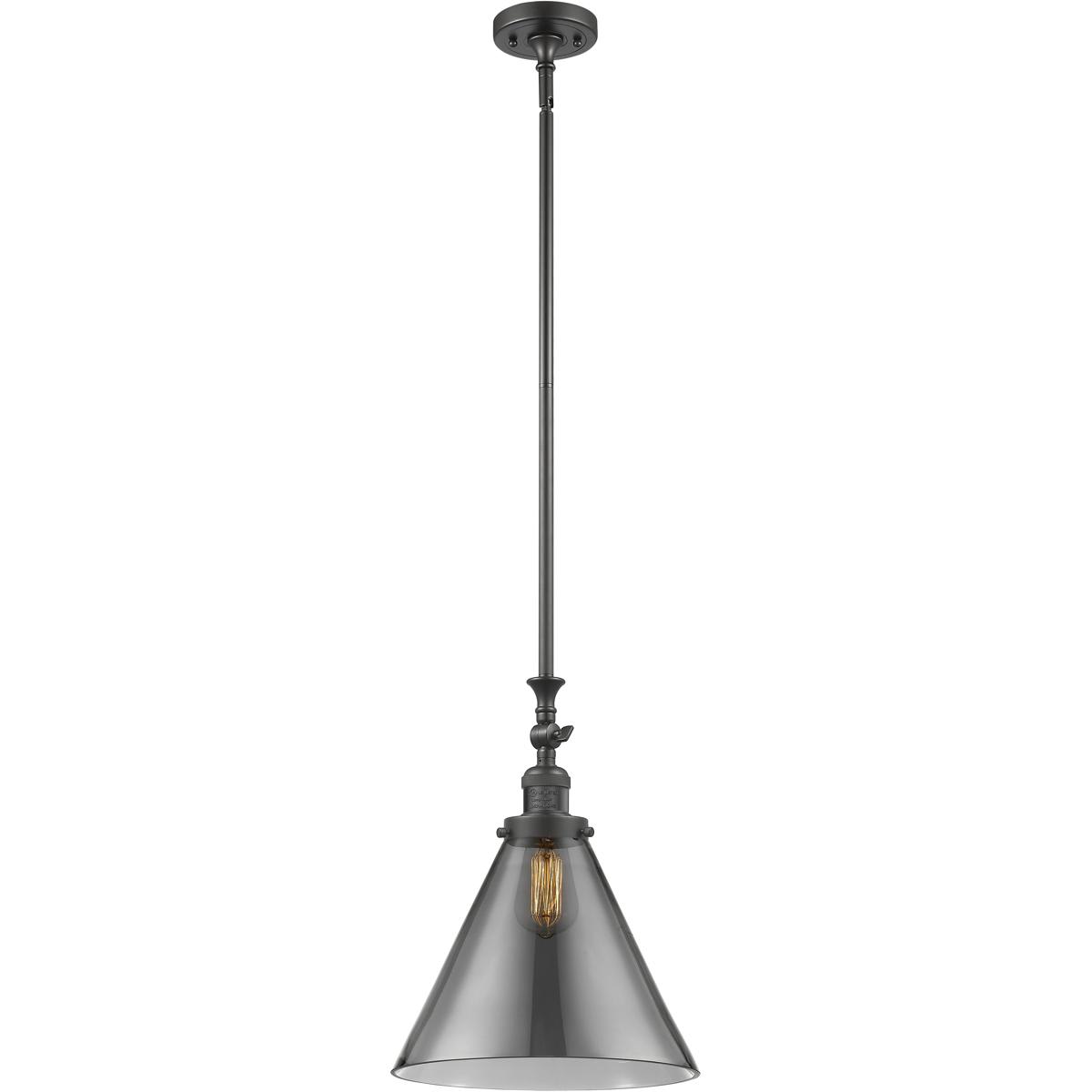 Innovations Lighting 206-OB-G43-L Franklin Restoration Cone Mini Pendant Oil Rubbed Bronze