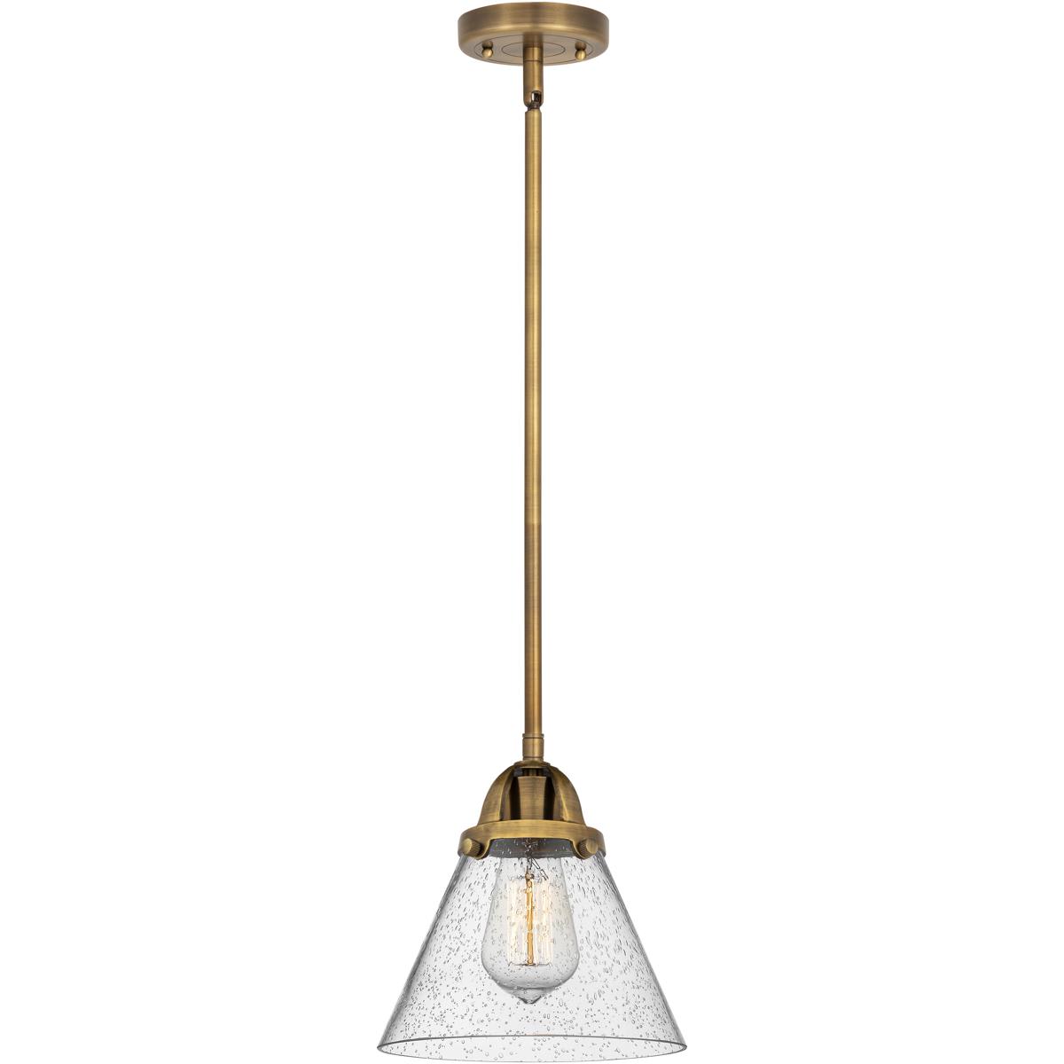 Innovations Lighting 288-1S-BB-G44-LED Nouveau 2 Cone Mini Pendant Brushed Brass