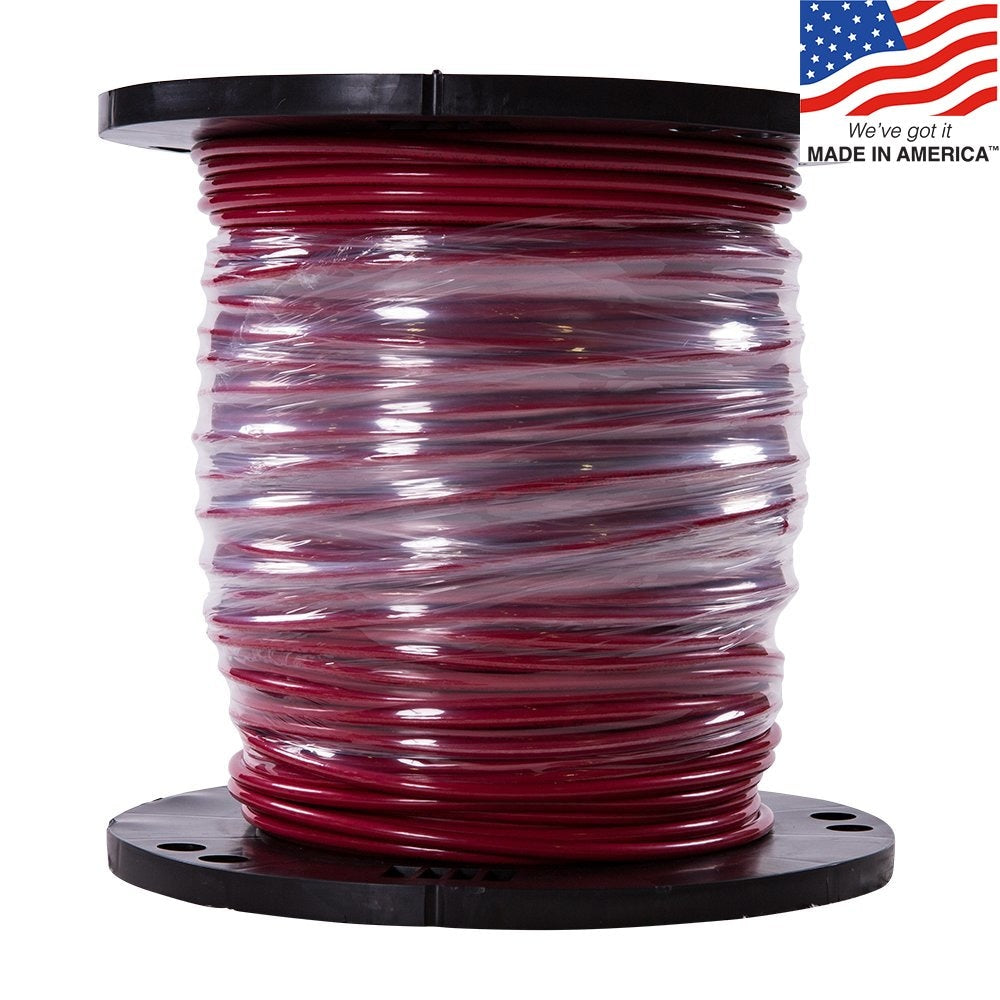 Southwire SIMpull 500-ft 6 -AWG Red Stranded Copper THHN wire ( By-the-roll )