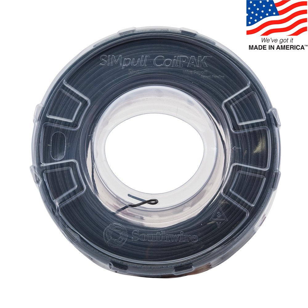 Southwire SIMpull CoilPAK 1000-ft 12 -AWG Black Stranded Copper THHN wire ( By-the-roll )