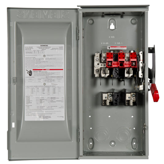 Siemens Type VBII 100 Amp Single phase (120V/240V) Fusible Outdoor Heavy-duty Safety switch Disconnect