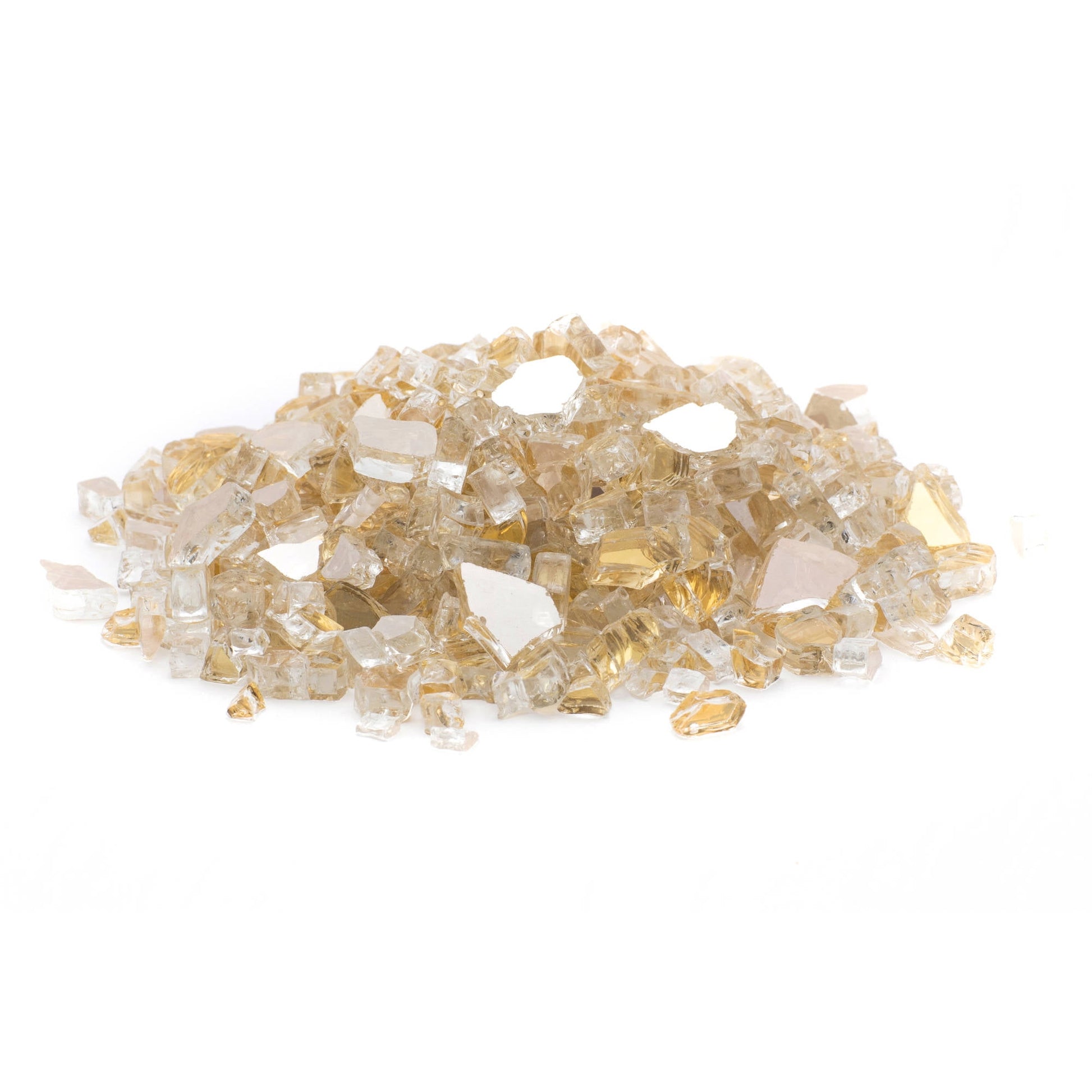 1/4" 20 lb. Gold Reflecitive Fire Glass