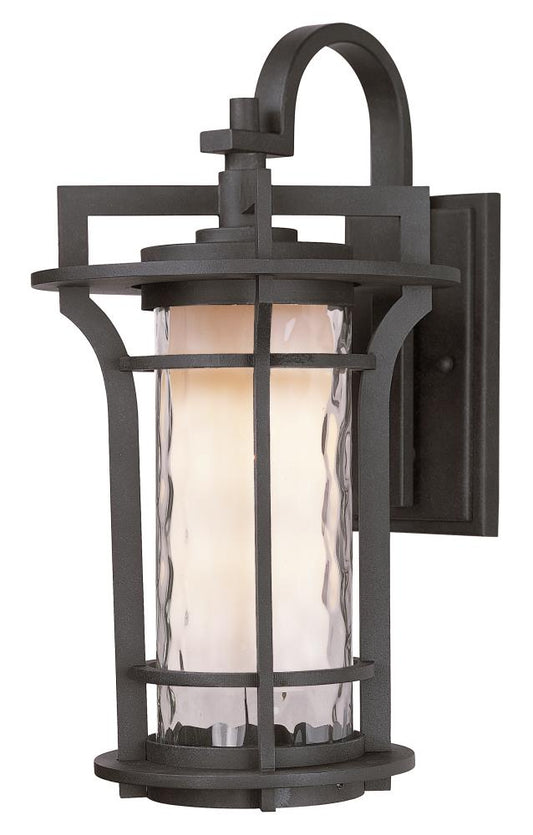 Maxim Lighting Oakville 1 -Light 17.5-in H Matte Black Hardwired Outdoor Wall Light