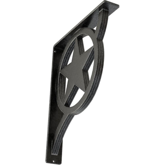 Ekena Millwork Austin 12-in x 2-in x 15-in Gray Wrought iron Mounting bracket