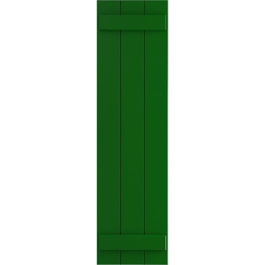 Ekena Millwork 16.125-in W x 58-in H Viridian Green Board and batten Exterior Shutters ( 2 -Pack )