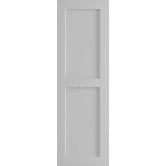 Ekena Millwork 18-in W x 36-in H Primed Paintable/Stainable Flat panel Exterior Shutters ( 2 -Pack )