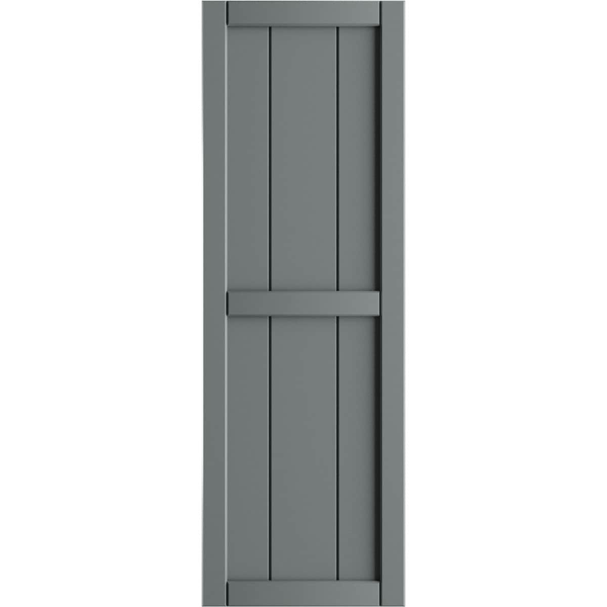 Ekena Millwork 16.125-in W x 78-in H Ocean Swell Board and batten Framed Exterior Shutters ( 2 -Pack )