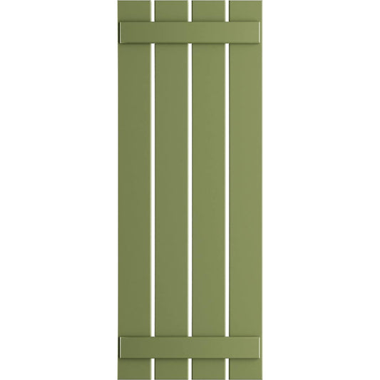 Ekena Millwork 23-in W x 49-in H Moss Green Board and batten Spaced Exterior Shutters ( 2 -Pack )