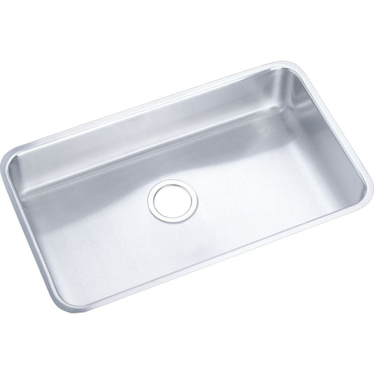 Elkay Gourmet Undermount 30.5-in x 18.5-in Stainless steel Single bowl 18 -Gauge Kitchen Sink