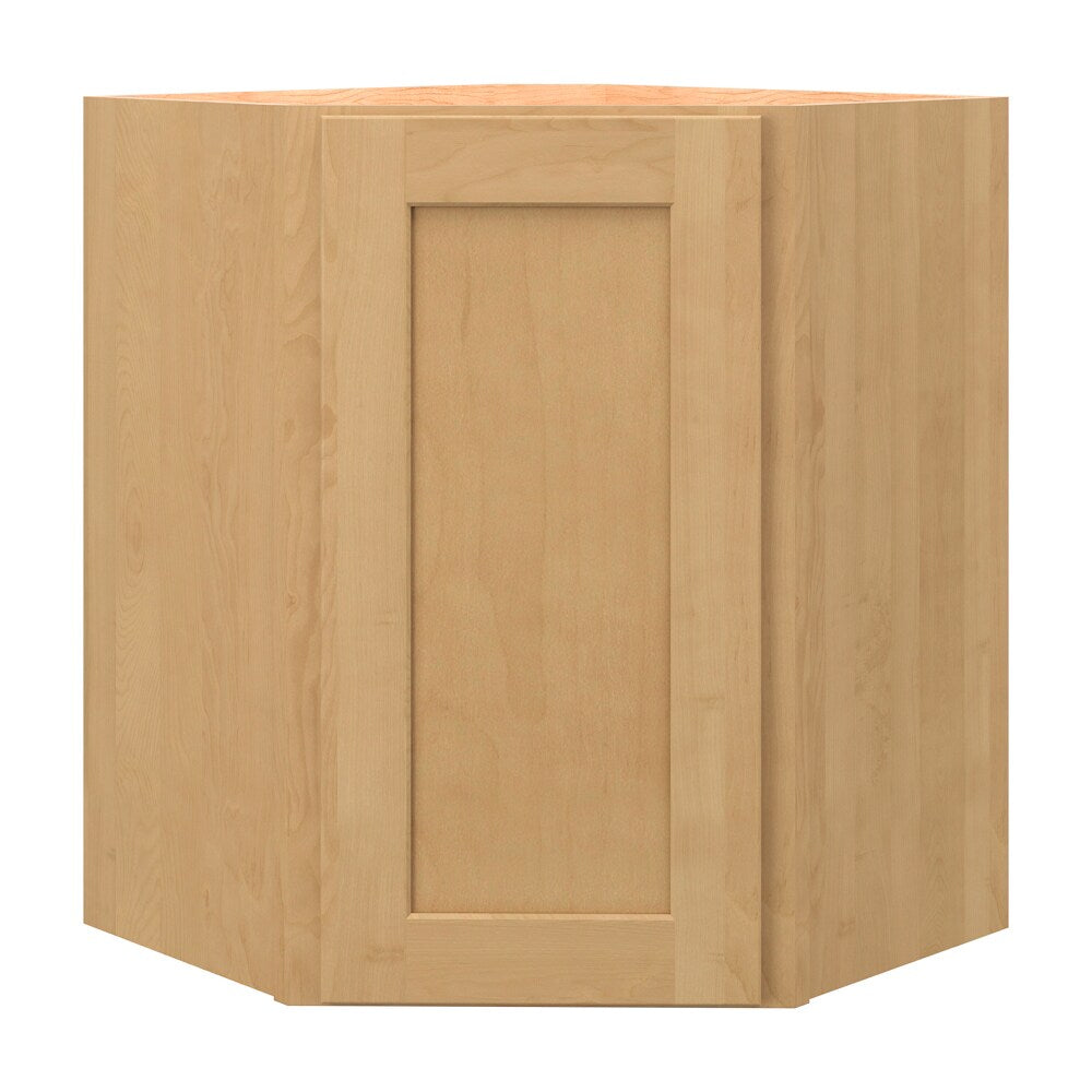allen + roth Innsbrook 24-in W x 30-in H x 12-in D Rye Diagonal Corner Wall Fully Assembled Cabinet Flat Panel Shaker