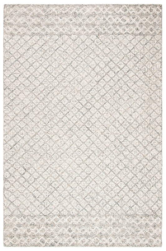 Safavieh Abstract Sadie 11 x 15 (ft) Tufted Wool Ivory/Gray Rectangular Indoor Geometric Bohemian/Eclectic Spot Clean Only Area rug