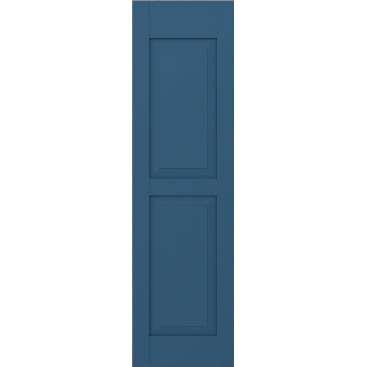 Ekena Millwork 12-in W x 68-in H Sojourn Blue Raised panel Wood Exterior Shutters ( 2 -Pack )