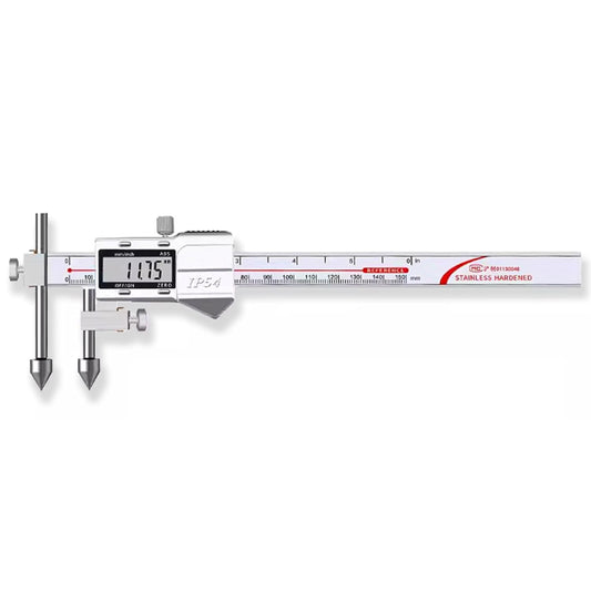Digital Offset Centerline Caliper Hole Distance Vernier Caliper Cone Probe Hole Center Distance Ruler Measuring Tool Stainless Steel Inch\/MM (10-300mm)