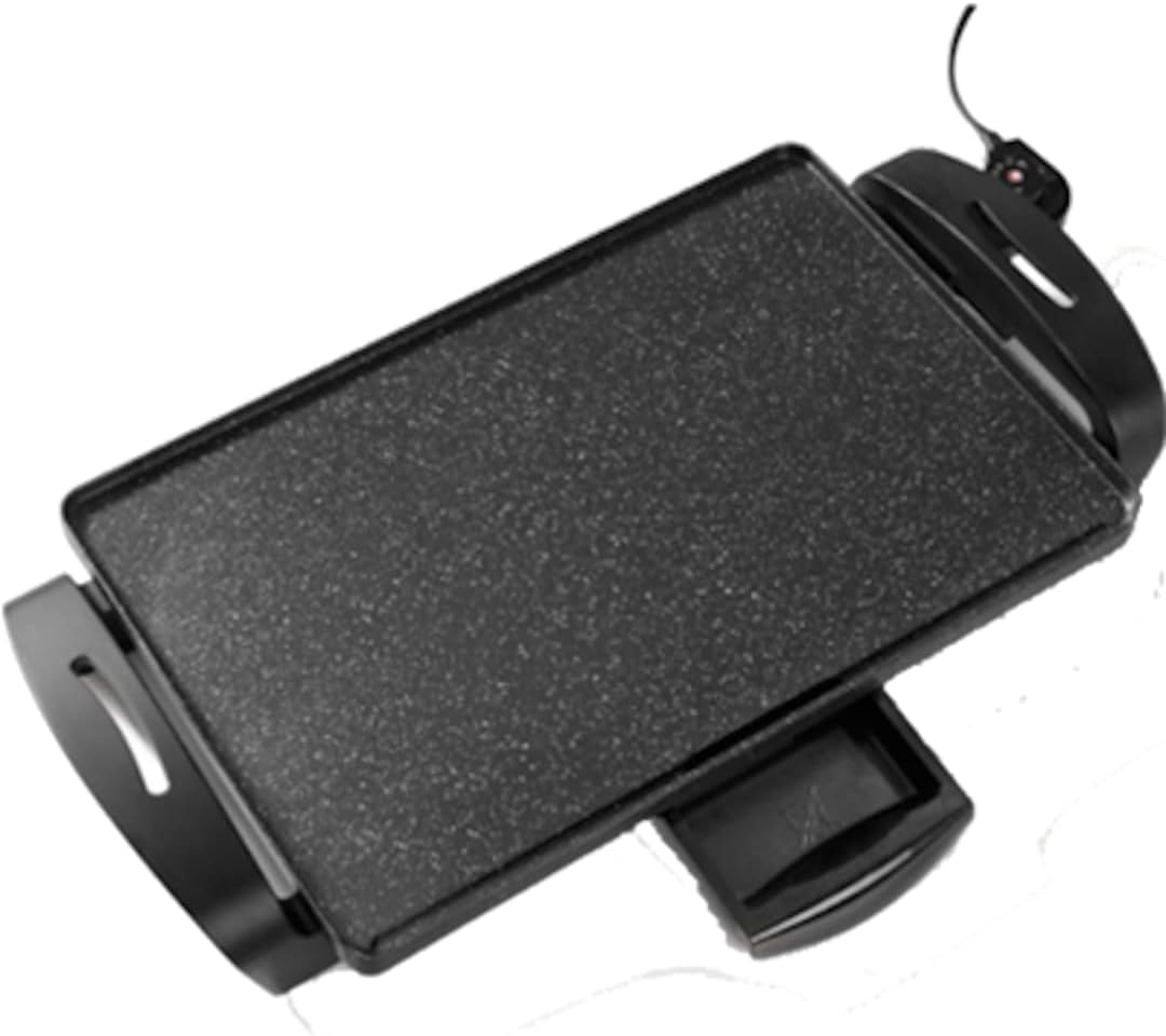 Starfrit The Rock Electric Griddle - Family Size (19" x 13") - Rock.Tec Non-Stick - Variable Temperature Control - 1500W