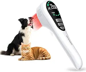 GOYOJO Red Light Therapy for Dogs â€“ LED Light Device with Stand, 650nm*14, 808nm*4 & 980nm*2 Red Light for Joint Support, Mobility & Skin Wellness in Pets