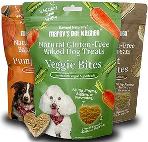 Marcy's Pet Kitchen-Diabetic Dog Treats-Vet Recommend-No Preservatives - Crunchy, Superfoods, All Natural-Vegan Homemade,-Gluten Free-for Sensitive Stomachs-Made in The USA Only (3 Pack - Variety)