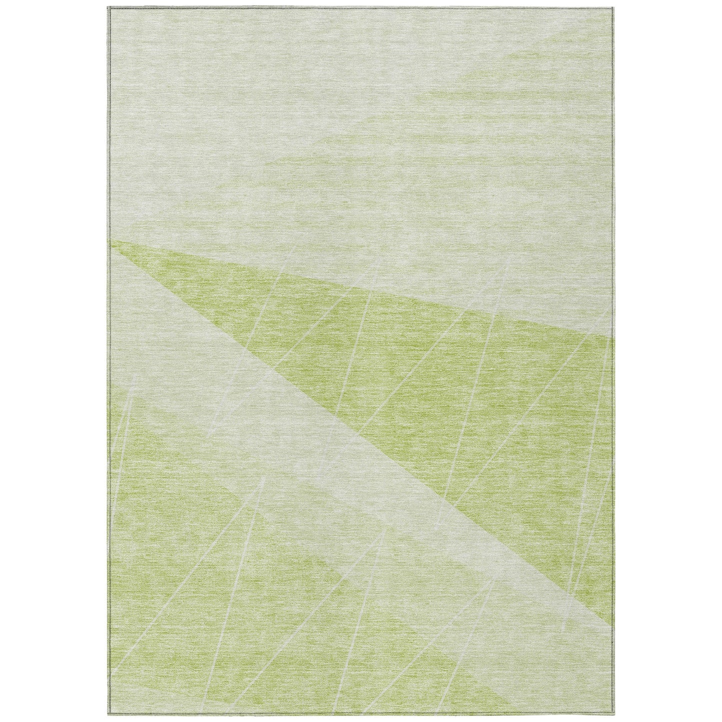 Addison Rugs Chantille ACN706AL 8 x 10 (ft) Polyester Aloe Rectangular Indoor/Outdoor Geometric Machine washable Area rug