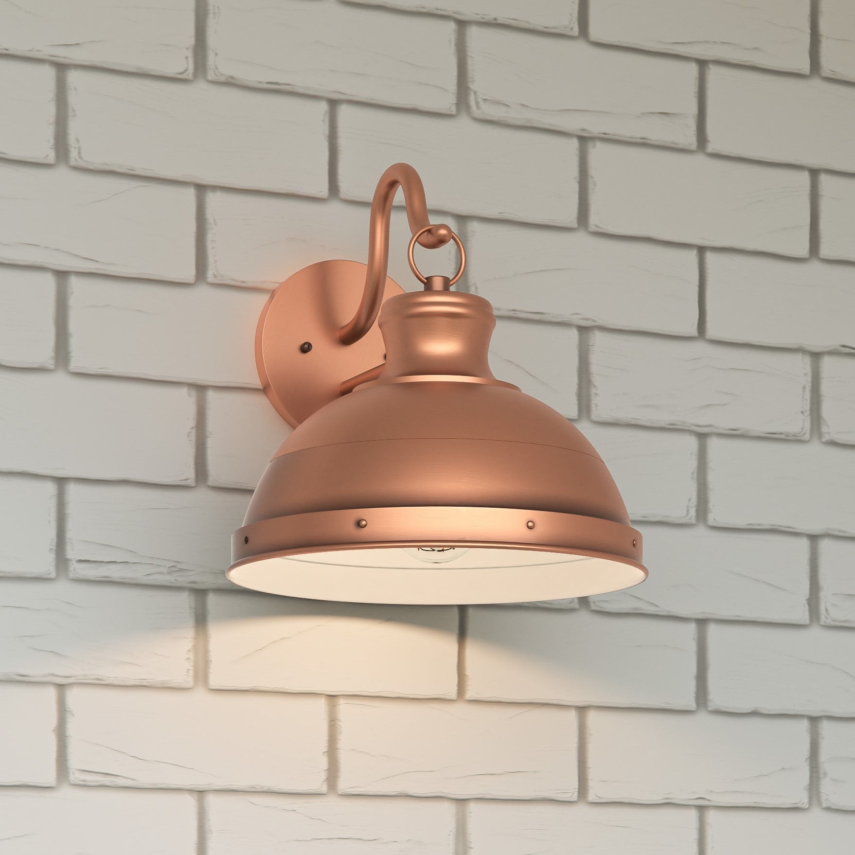 Quoizel Jameson 1 -Light 11.75-in H Copper Hardwired Outdoor Wall Light