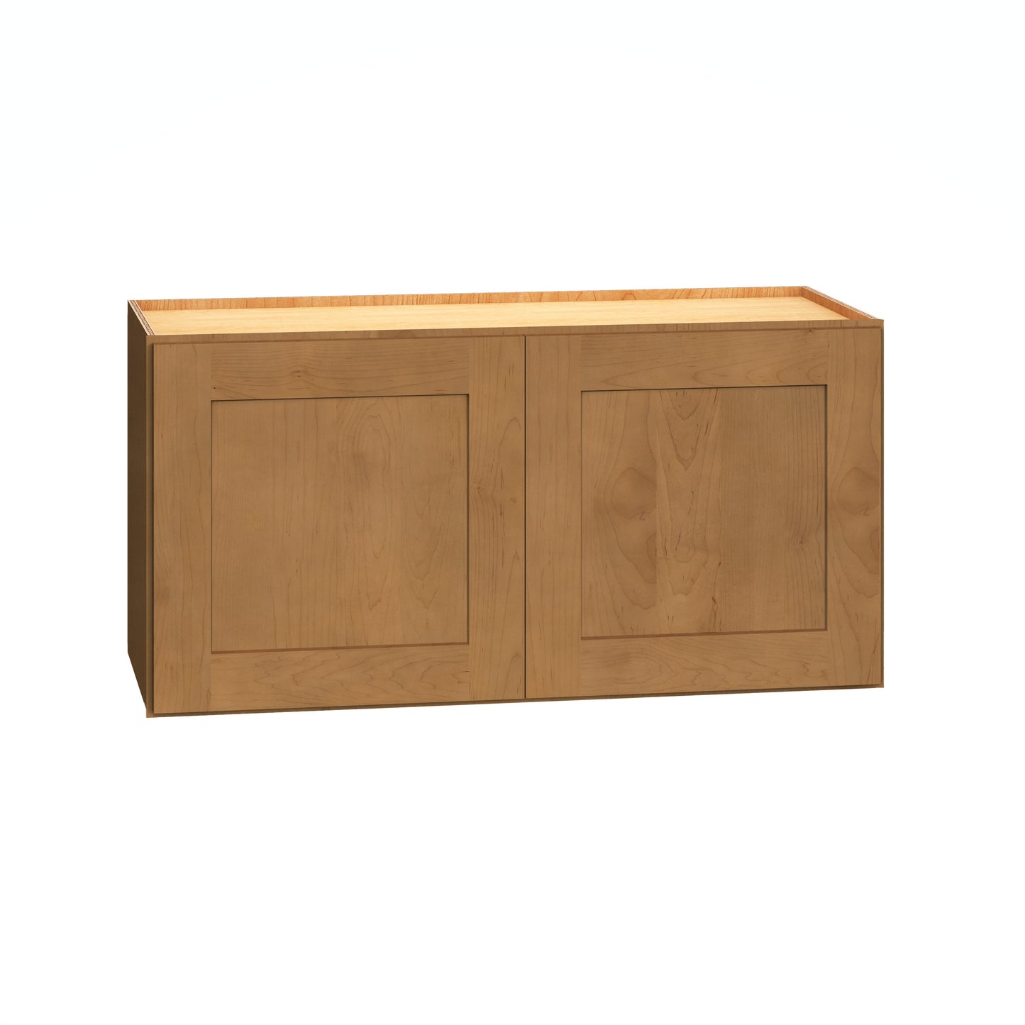 Diamond Express Jamestown 30-in W x 15-in H x 12-in D Sahara Brown Wall Fully Assembled Plywood Cabinet Recessed Panel Shaker