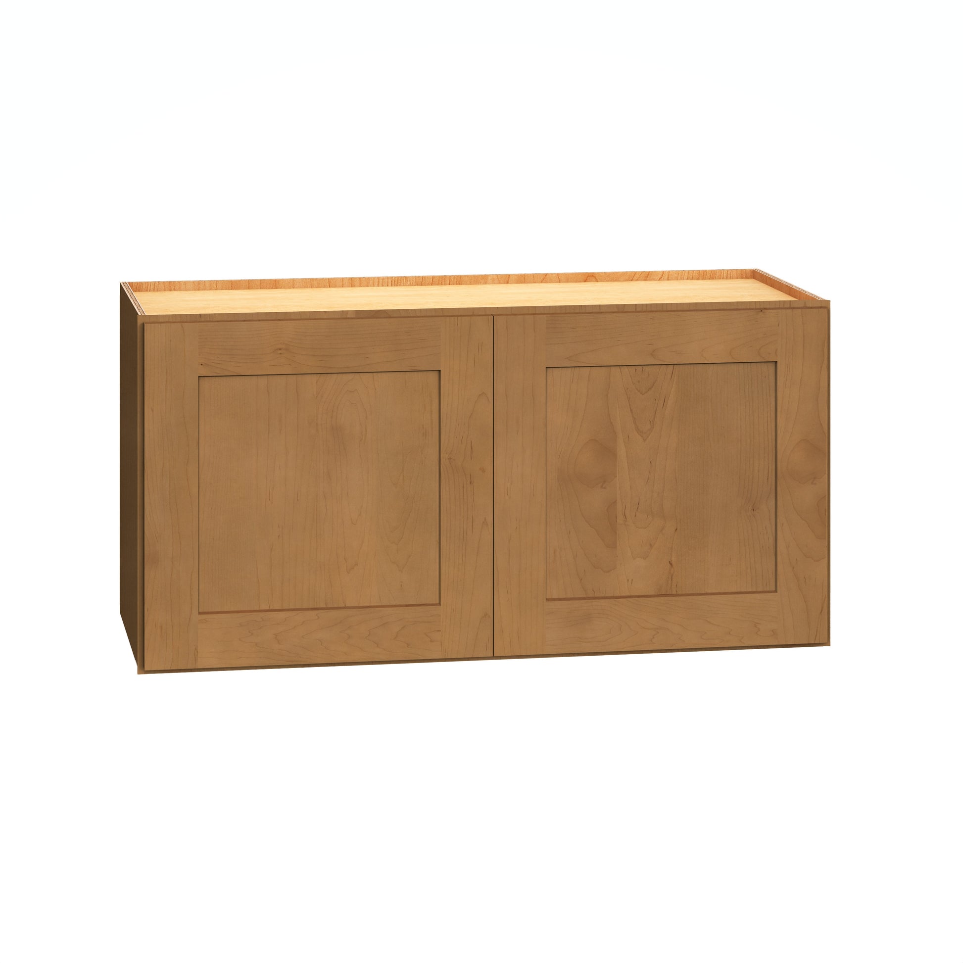 Diamond Express Jamestown 30-in W x 15-in H x 12-in D Sahara Brown Wall Fully Assembled Plywood Cabinet Recessed Panel Shaker