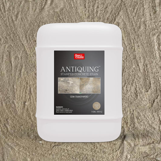 Direct Colors Antiquing Stamped Concrete Stain Khaki Solvent-based Ready-to-use Concrete stain ( 5-gallon )