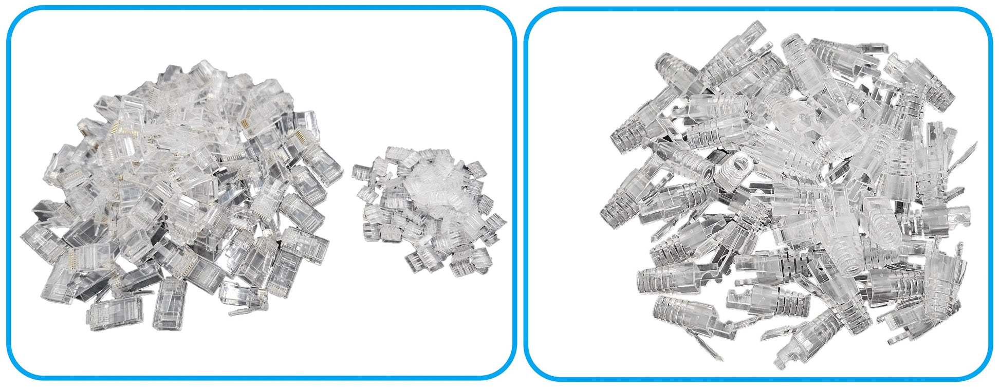 Micro Connectors 1000 -Pack Cat6a RJ45 Modular plug