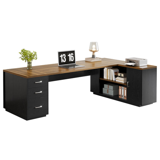 Tribesigns Office Conference Table Multiple colors/finishes 1 -Person Conference table ( 85.83-in W x 29.53-in H )
