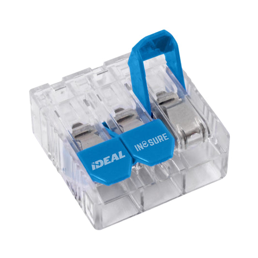IDEAL Lever Wire Connectors 3 Clear/Blue ( 1000 -Pack )