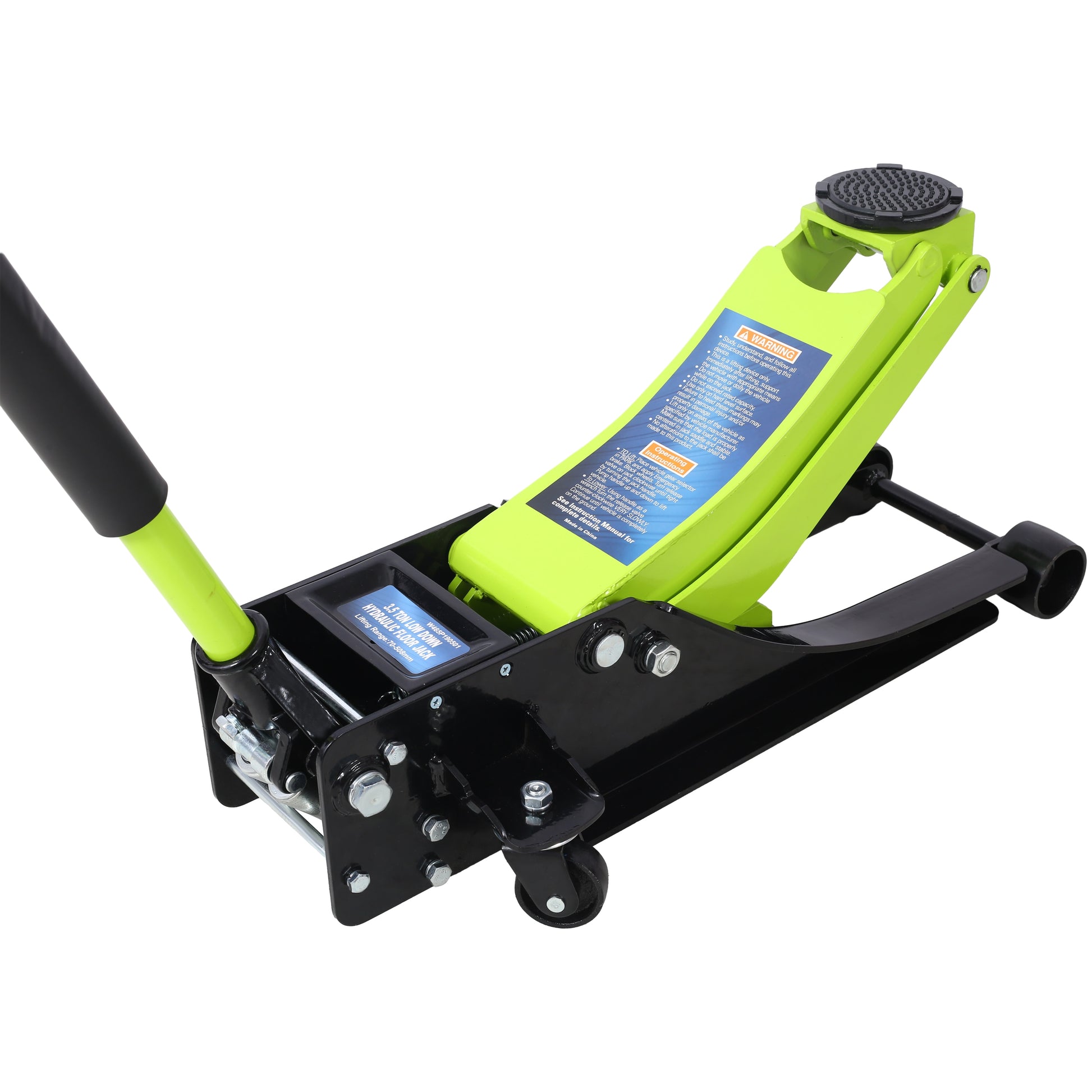 Siavonce Multiple colors/finishes 3.5-Ton Steel Hydraulic Low profile floor jack