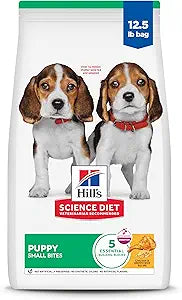 Hill's Science Diet Puppy, Puppy Premium Nutrition, Small Kibble, Dry Dog Food, Chicken & Brown Rice, 12.5 lb Bag