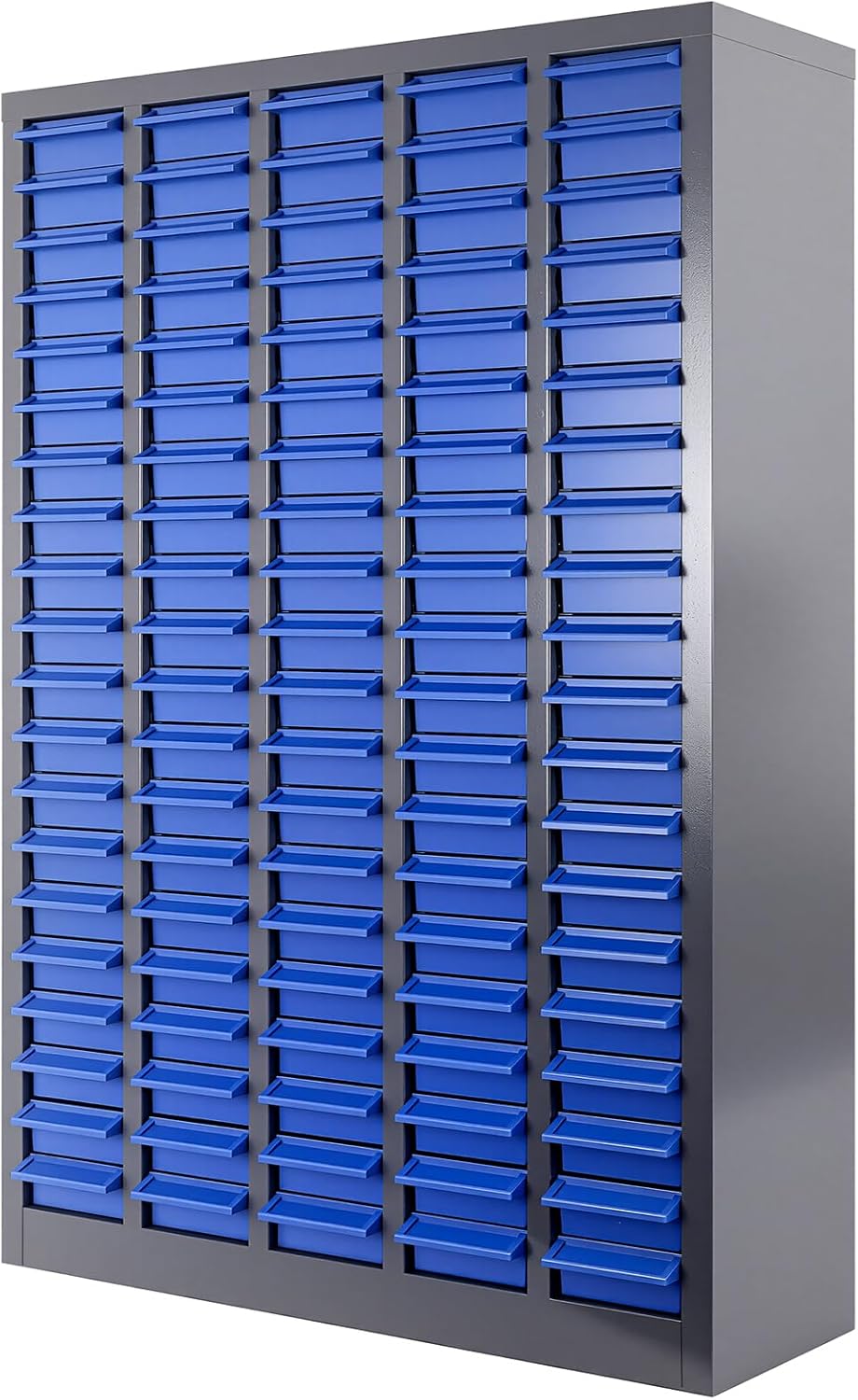 100 Drawers Bolt and Nut Organizer, Stainless Steel Part Cabinet with Shelfs & Labels - 26x9x46in Bolt Bin Cabinets for Workshop Tool & Hardware Storage and Organization (100 Drawer Stainless Steel)