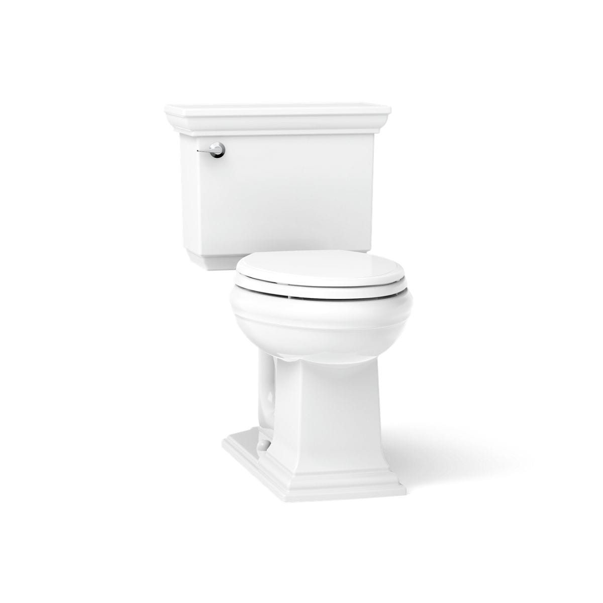 KOHLER Memoirs The Complete Solution White Elongated Chair height 12-in Rough-In WaterSense 1.28 GPF Soft Close 2-piece Toilet