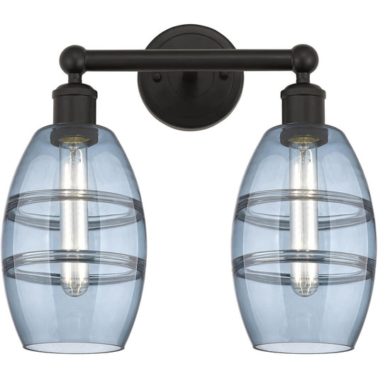 Innovations Lighting  616-2W-OB-G557-6BL Edison Vaz Bathroom Vanity Light Oil Rubbed Bronze