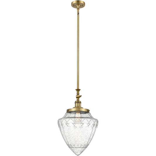 Innovations Lighting  206-BB-G664-12-LED Franklin Restoration Bullet Mini Pendant Brushed Brass