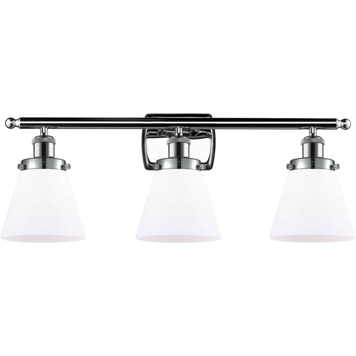 Innovations Lighting  916-3W-PC-G61 Ballston Small Cone Bathroom Vanity Light Polished Chrome