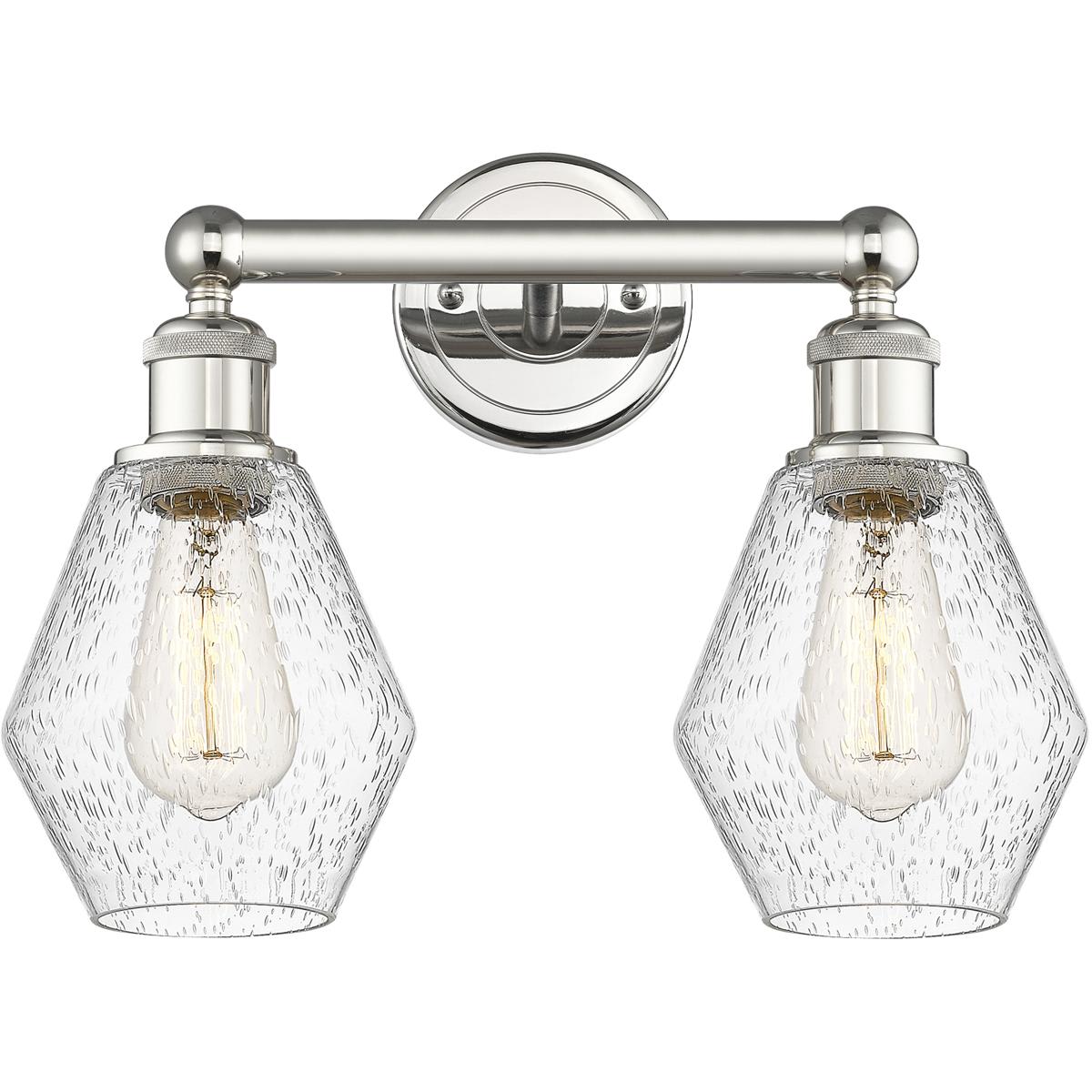Innovations Lighting  616-2W-PN-G654-6 Cindyrella Bathroom Vanity Light Polished Nickel
