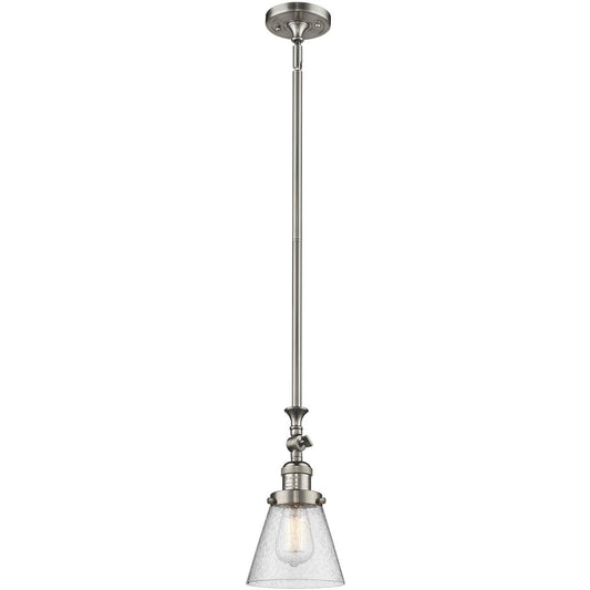 Innovations Lighting  206-SN-G64 Franklin Restoration Cone Mini Pendant Brushed Satin Nickel