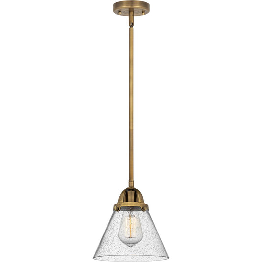 Innovations Lighting  288-1S-BB-G44-LED Nouveau 2 Cone Mini Pendant Brushed Brass