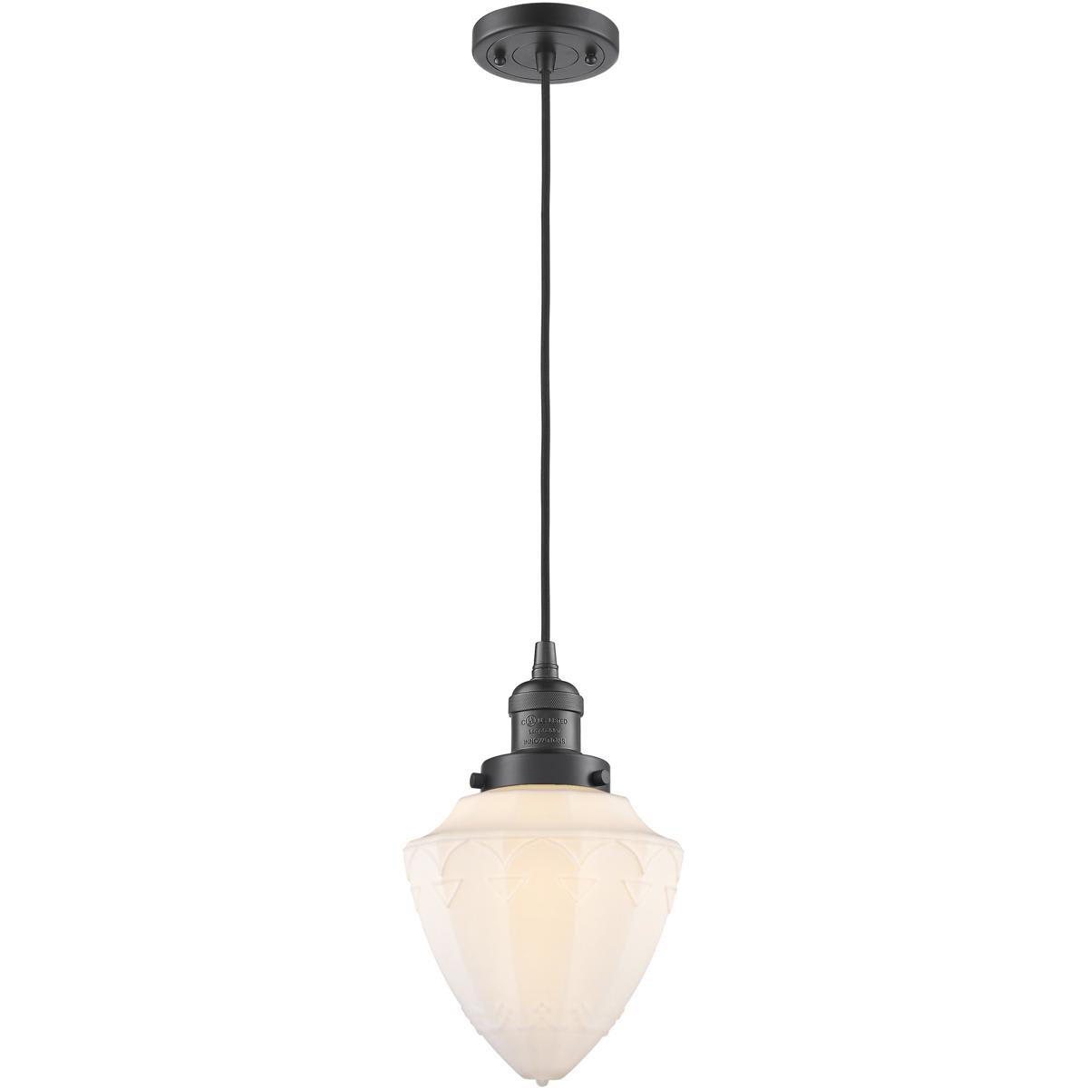 Innovations Lighting  201C-OB-G661-7 Franklin Restoration Bullet Mini Pendant Oil Rubbed Bronze