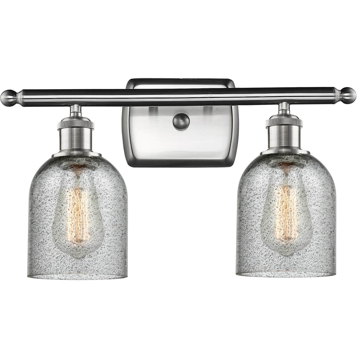 Innovations Lighting  516-2W-SN-G257-LED Ballston Caledonia Bathroom Vanity Light