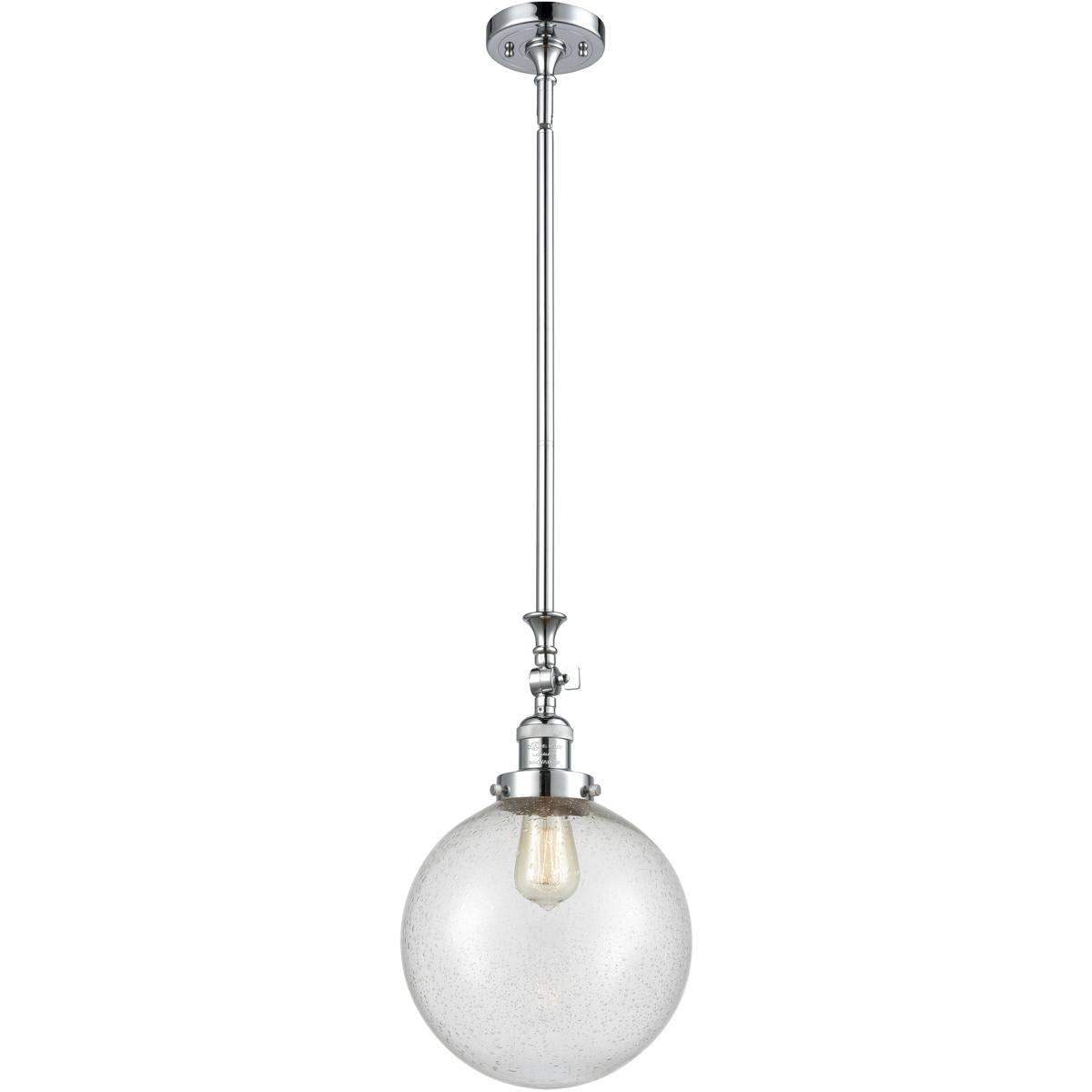 Innovations Lighting  206-PC-G204-10-LED Franklin Restoration Beacon Mini Pendant Polished Chrome