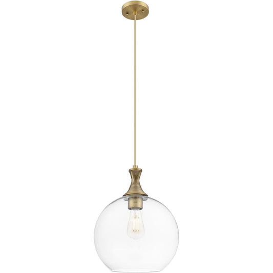 Innovations Lighting  415-1P-BB-G122-12 Astor Mini Pendant Brushed Brass