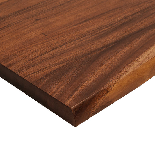 allen + roth Saman Finished 6-ft x 25-in x 1.5-in Natural Saman Wood Butcher block Live Edge Countertop