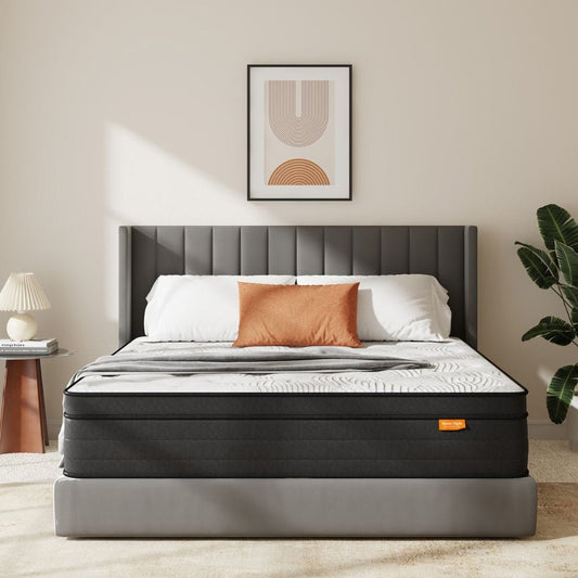 Sweetnight 14-in Medium King Hybrid Memory Foam/Coil Blend Mattress in a Box